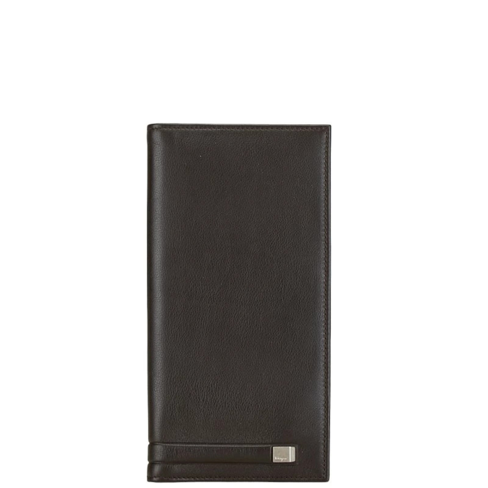 Salvatore Ferragamo long wallet brown leather